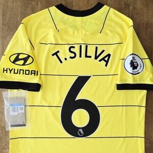 2021/22 NIKE Chelsea FC #6 T.SILVA AUTHENTIC ADV MATCH Away Jersey Size Medium